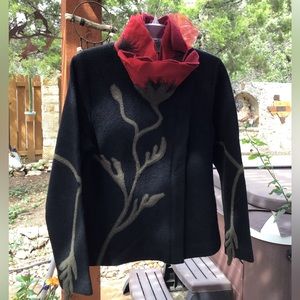Covelo boiled wool tulip jacket